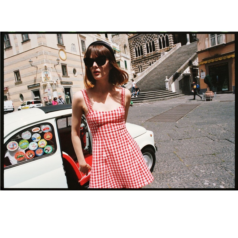 Zara gingham dress